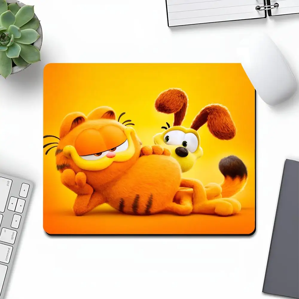 The GarfieldES Movie Mouse Pad music Art Gaming Gamer Small Rubber Locking Edge Large Computer MousePad Laptop Desk Pad