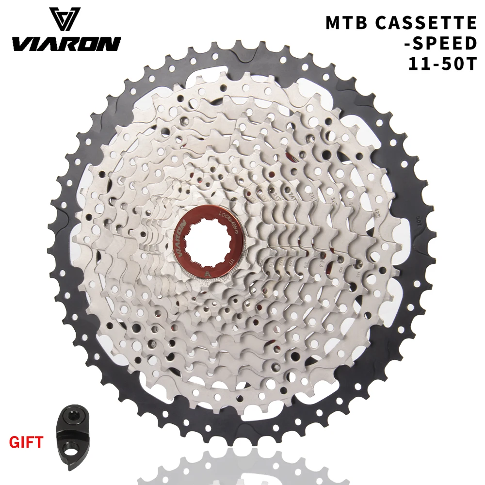 VIARON 9/10/11/12/13Speed Cassette MTB Road Aluminum Alloy Bicycle Freewheel Bracket Sprocket 46T 50T 52T Bike Accessory Parts