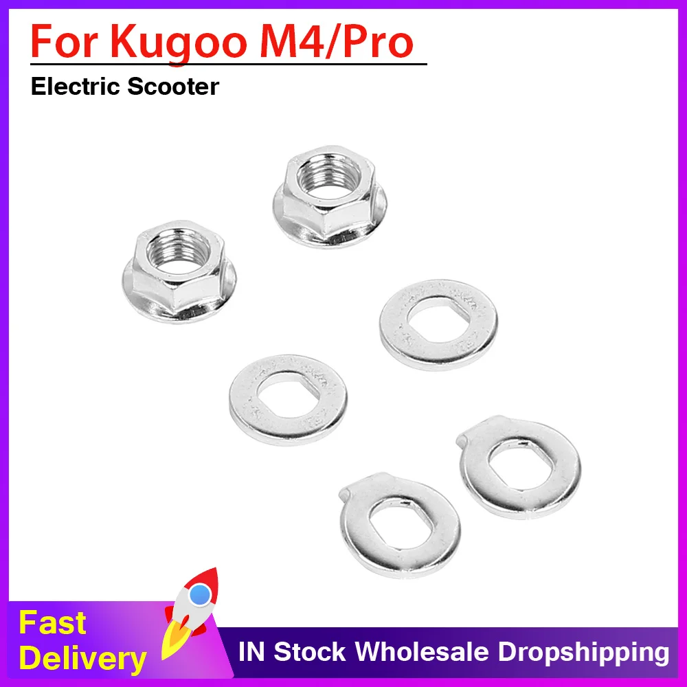 

Запорные винты колеса двигателя электрического скутера для KUGOO M4/M4 Pro, стопорная гайка вала колеса двигателя/запорная шайба, запасные части