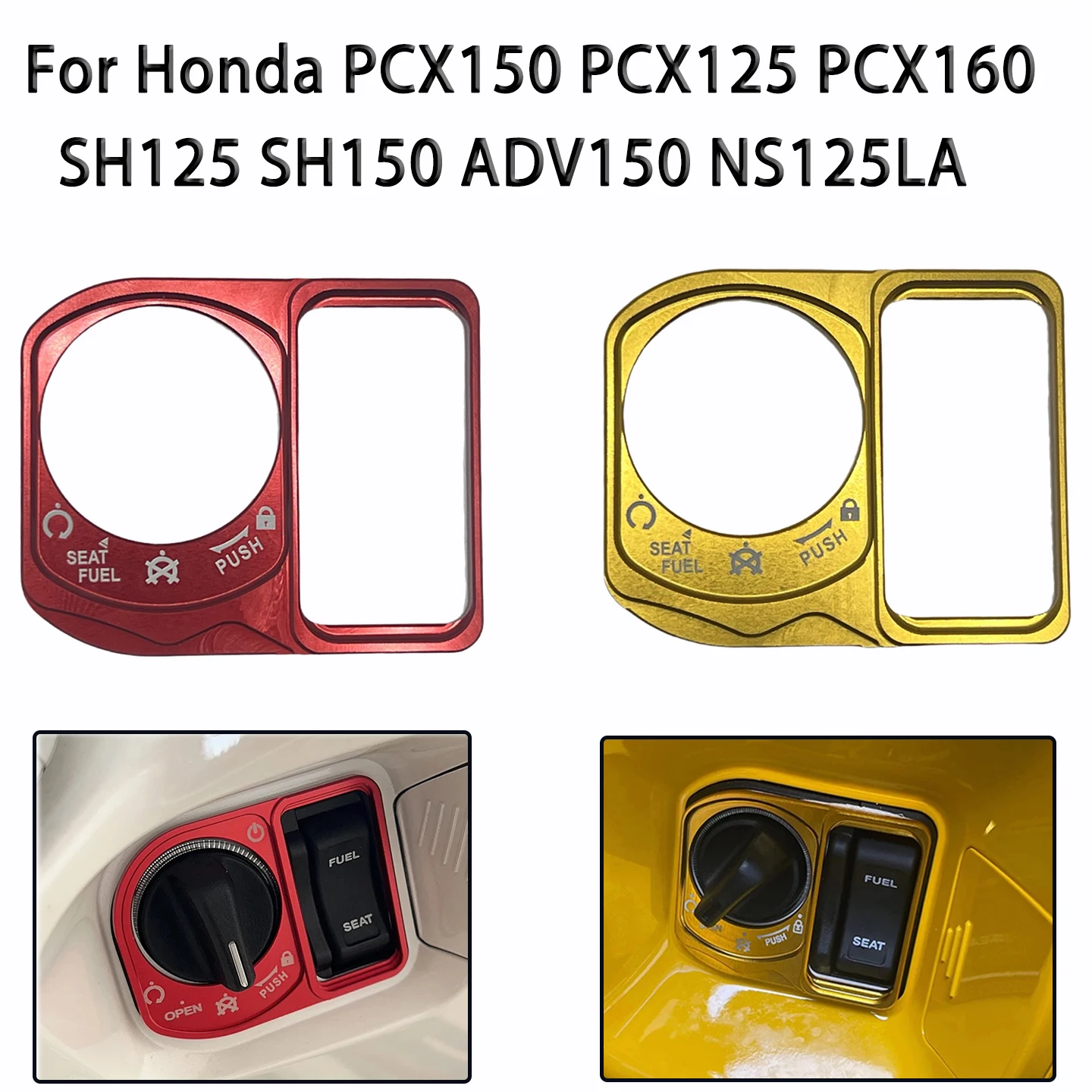 

Motorcycle Ignition Switch Cover Electric Lock Button Cover Protector For Honda PCX150 PCX125 PCX160 SH125 SH150 ADV150 NS125LA