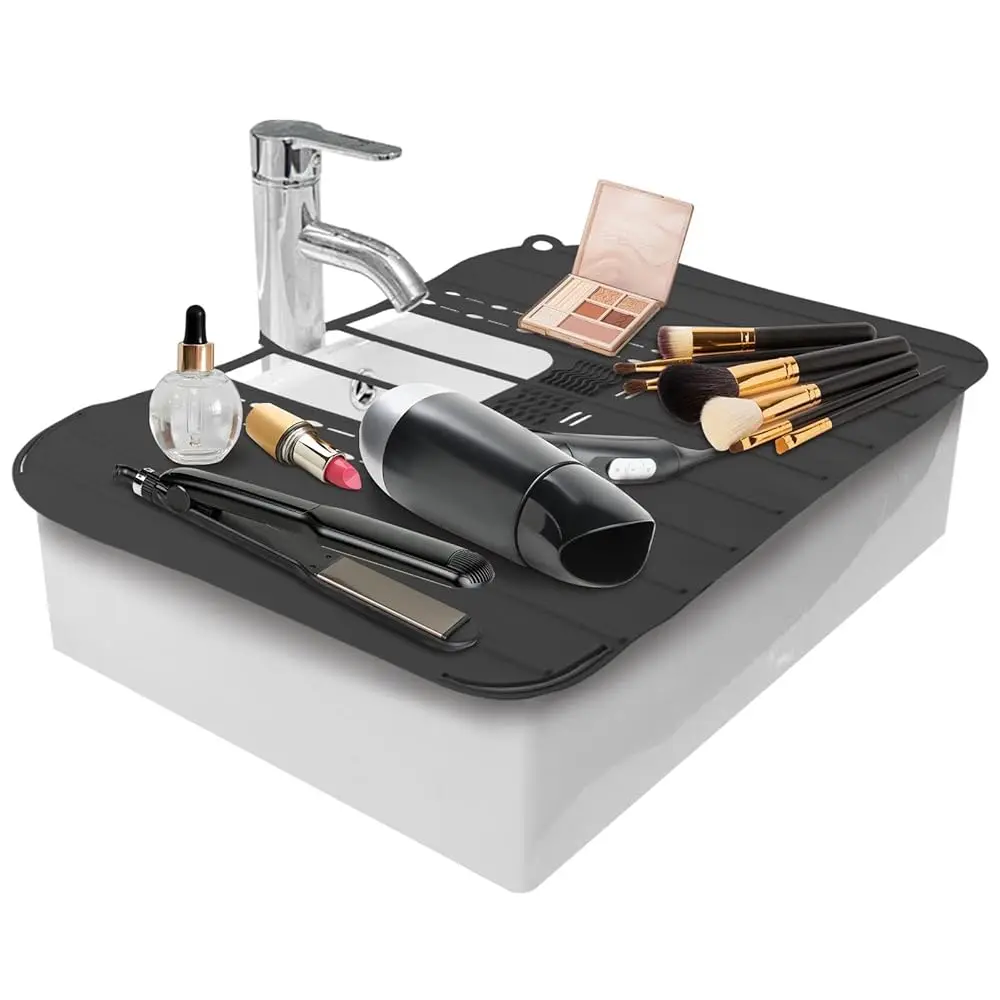 

Силиконовый складной коврик для чистки кистей для макияжа, для ванной комнаты, для умывальника, для косметики, для макияжа