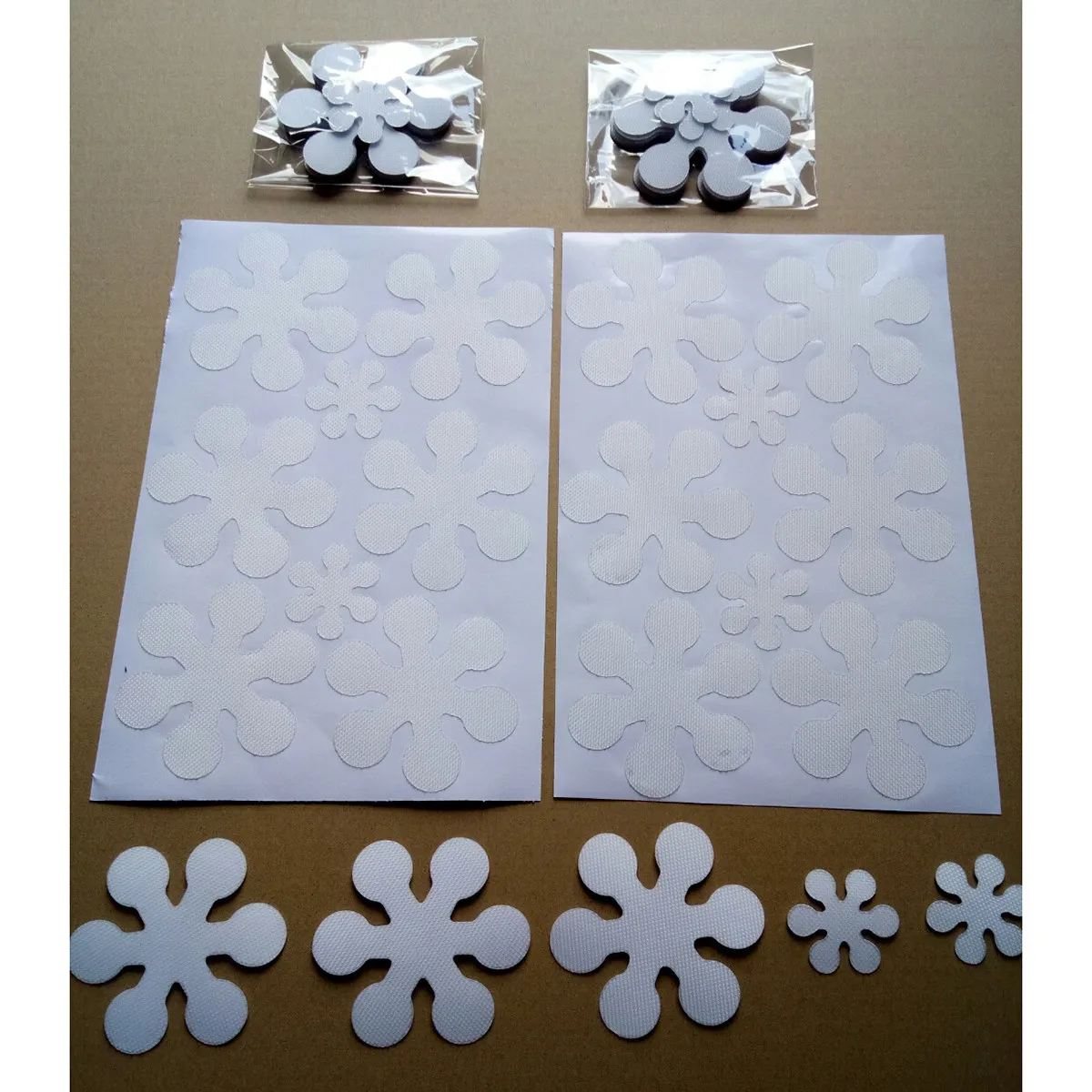 8Pcs Comfortable Soft Anti-Slip Stickers for Slippery Floors Shower Tub Bath Non-Slip Tape Bathroom Kitchen Swimming Pool
