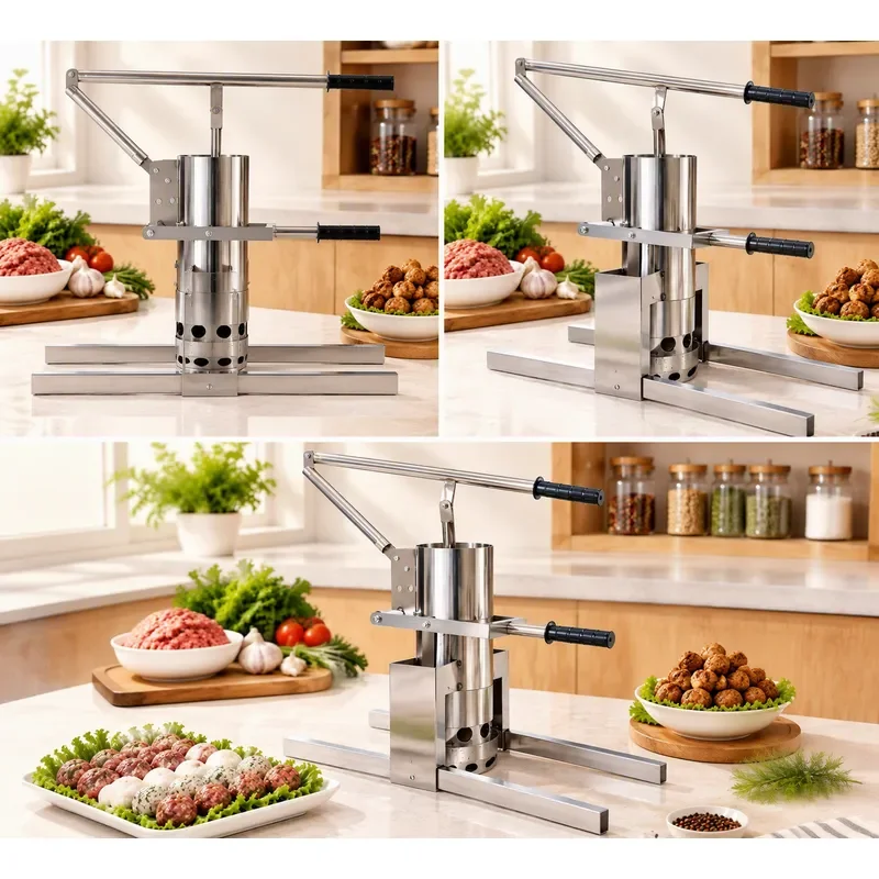Manual Meatball Maker Steel Fish Ball Forming Tool Meat Ball Making Machine Balls Former Device Kitchen Gadget