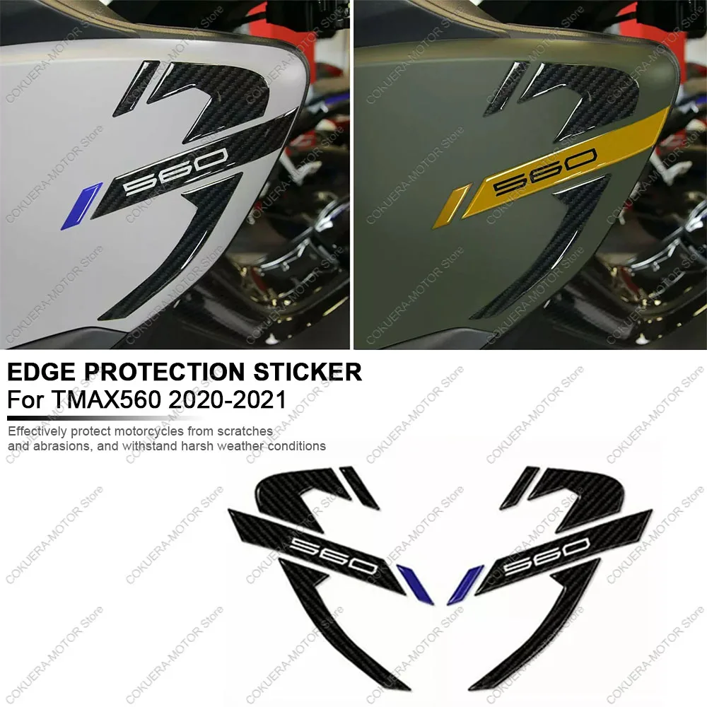 Edge Protection Sticker For Yamaha TMAX 560 2020 2021 Motorcycle Accessories 3D Epoxy Resin Protection Sticker