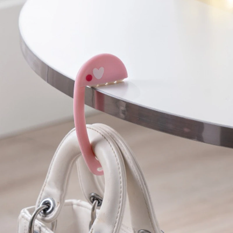 Plastic Bag Hook Holder for Table Hangings Decorative Travel Portable Purse Bag Hook Wall Hangers Holder Handbag Hangers