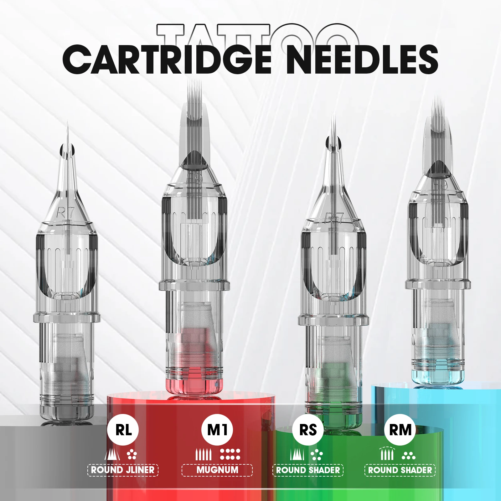 

DQFART иглы для татуировки, картридж, смешанная модель, упаковка теней и линии, подходит для татуировщиков, начинающих, аксессуары для татуировок