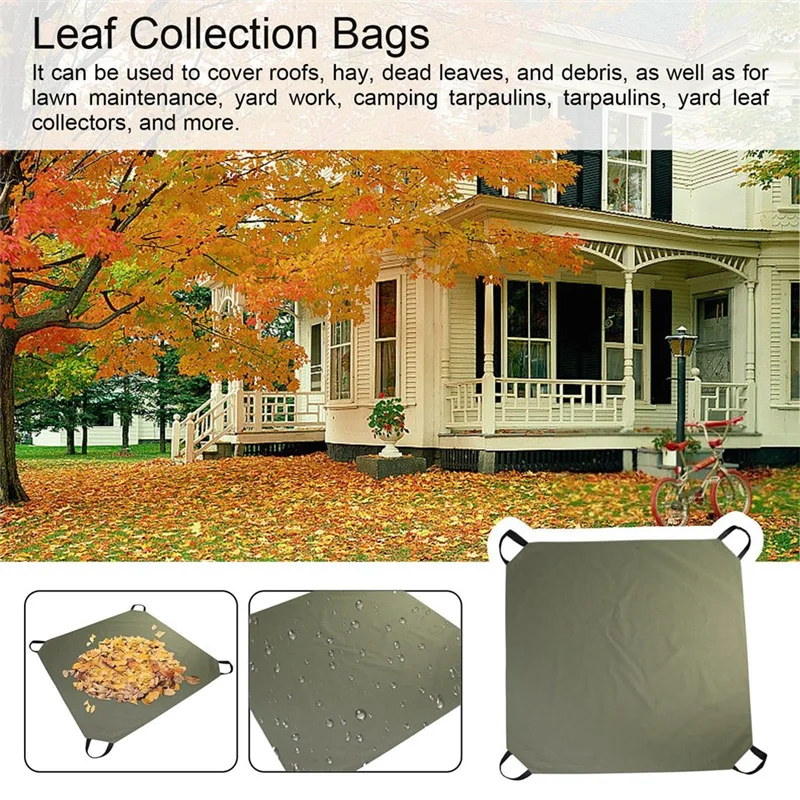 

COME Leaf Collector, Leaf Bag, Складная садовая сумка, Многоразовая сумка для листьев Garden Bag Collector водонепроницаемый и чистый, 2 шт.