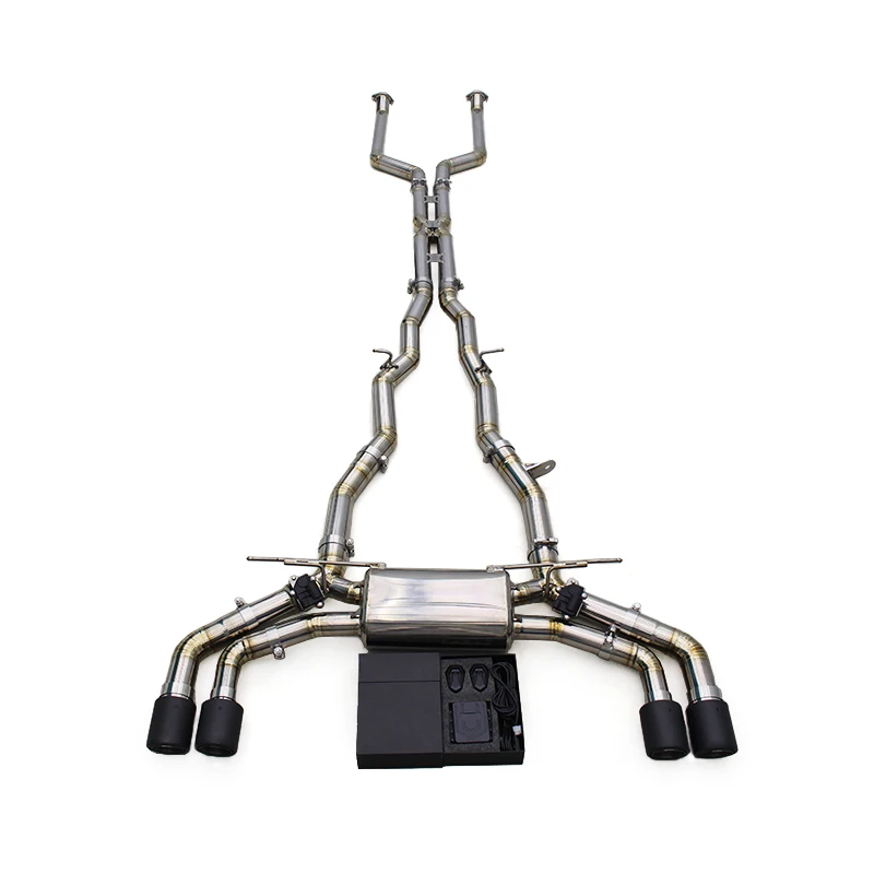 Escapamento Valvetronic Yooking para BMW M5/M6 G90/G99 LCI 4.4T 2024-2025, Silenciador Catback de Titânio com Componente de Motor com Válvula