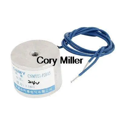 Sucked Type Electric Lifting Magnet Electromagnet DC 24V 5.5LB 25N 20mm x 15mm
