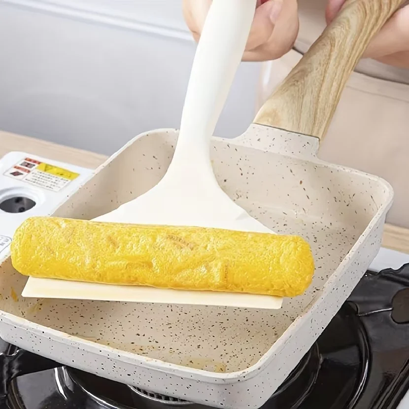 Picture 4: 1Pieces,Silicone Spatula,Tamagoyaki Spatula, Heat-resistant Egg Spatula, Non-Stick Cooking Spatula, Silicone Kitchen Turner, Ver