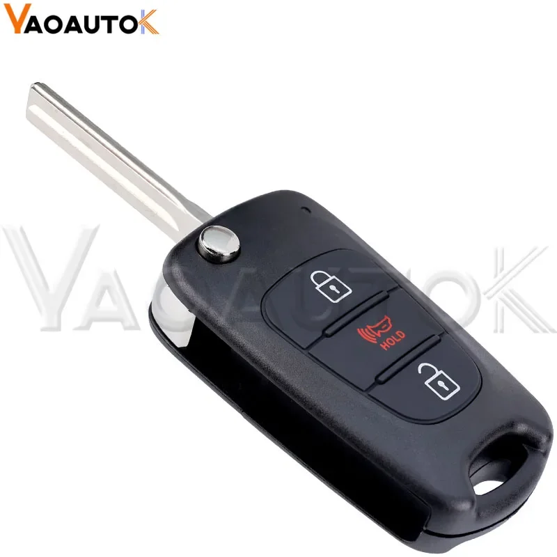 Flip Replacement Remote Car Key Fob Case For Kia Hyundai Rio Soul For Sportage 2010-2014 3 Buttons Key Shell TOY40 HYN10R Blade - view 6