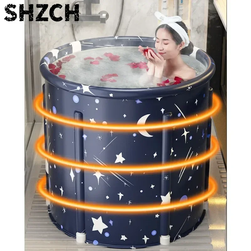 Cubo  baño portátil plegable para adultos, baño  gran capacidad, baño  hielo, ducha  invierno, artefacto  baño, instal