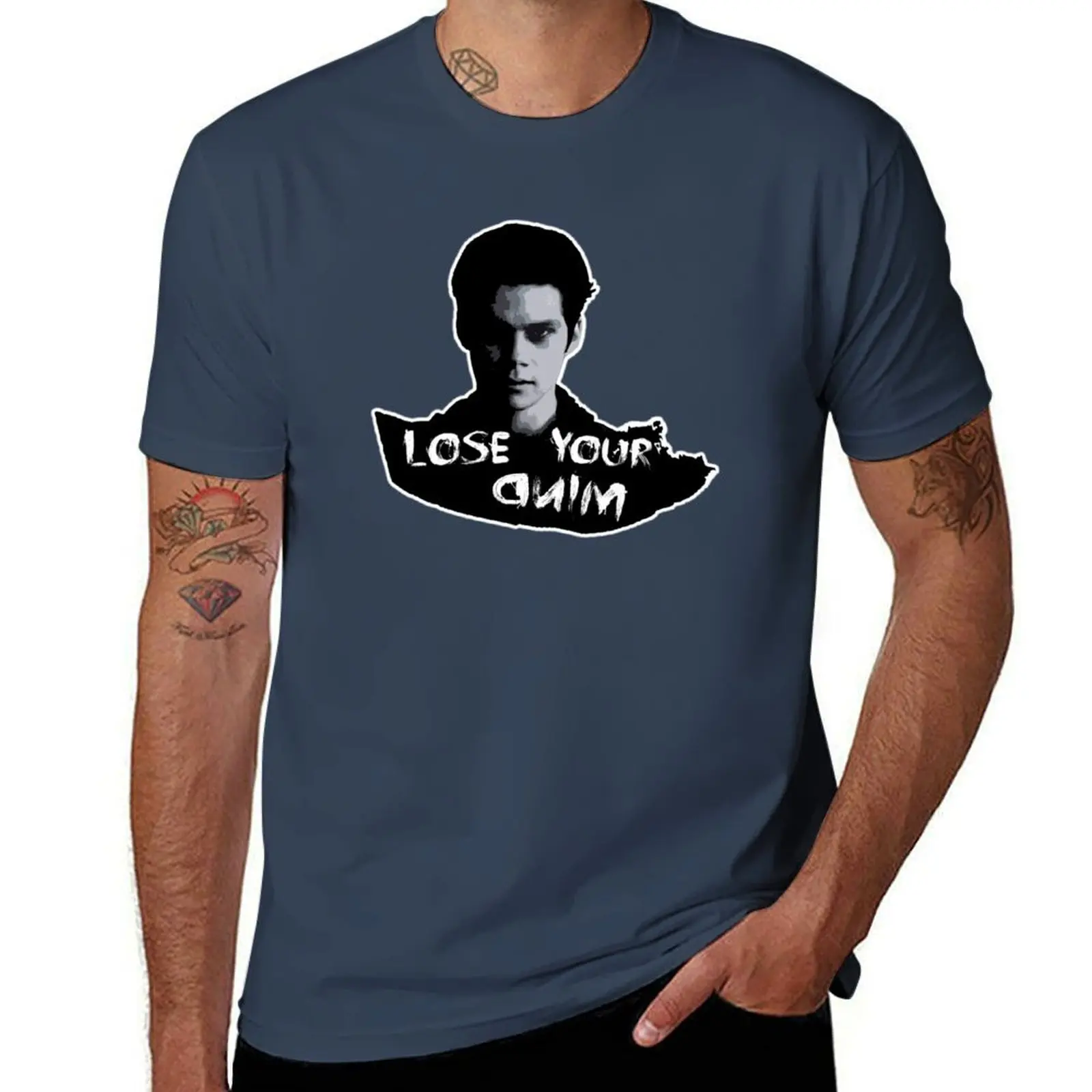 

Void Stiles Lose Your Mind Teen Wolf T-Shirt Work Utility Casual Tee Shirt