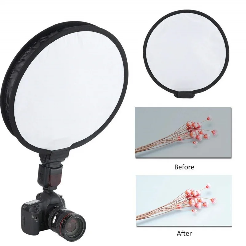 Universal 40cm Foldable Speedlight Softbox Flash Diffuser Mount for Camera Strobe Flash Light Portrait Product Difusor Flash