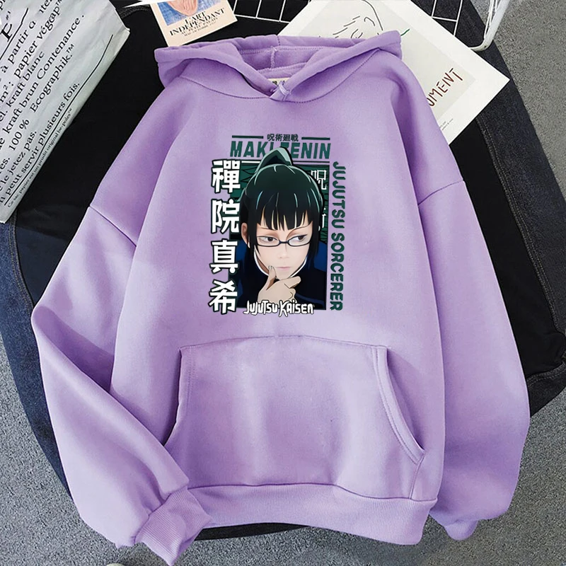 Fashion Unisex Hoodie Anime Zenin Maki Hoodies Men And Women Streetwear Pullover Harajuku Tops