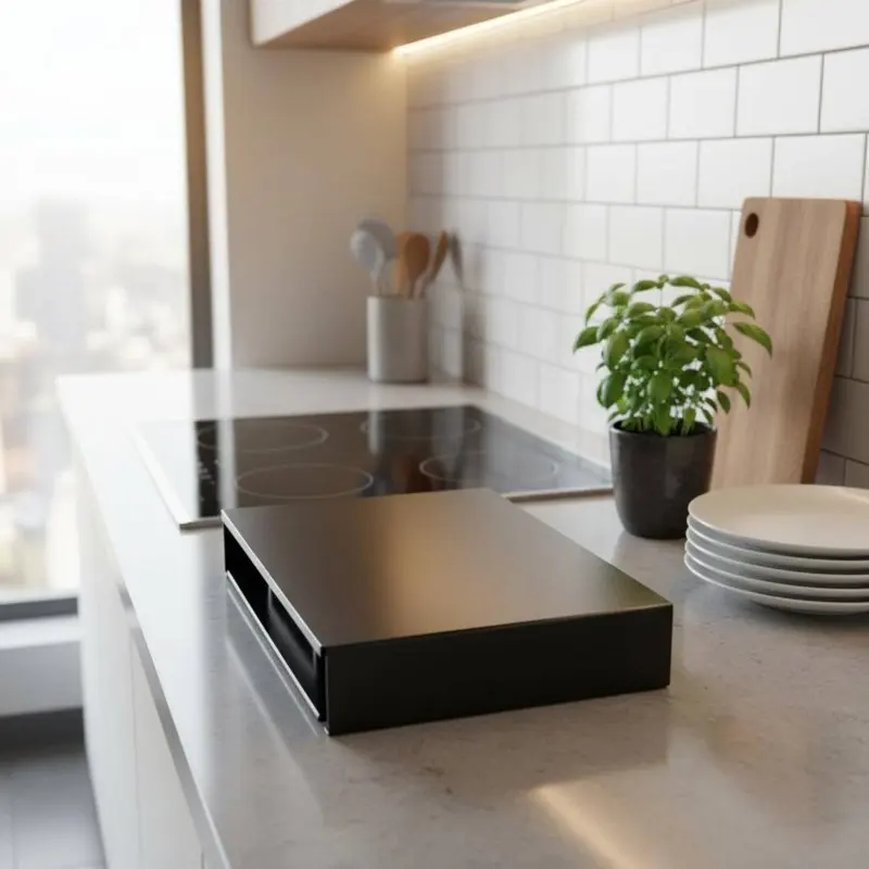 

Stainless Steel Cooktop Top Cover Versatile Stainless Steel Cooktop Shelf Gas Range Cover Additional Work Surface for Apartments