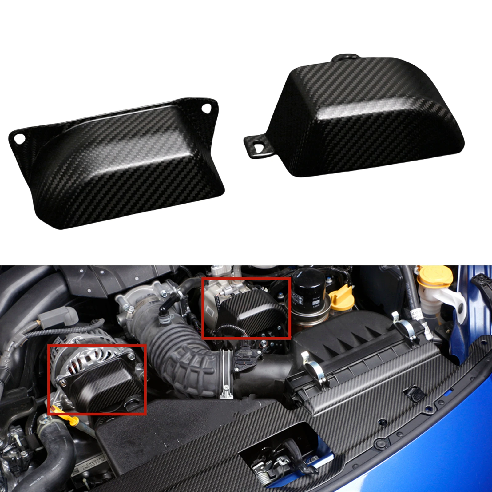 

Защитная крышка ремня двигателя из углеродного волокна для Subaru BRZ Toyota GR86 2022-2024