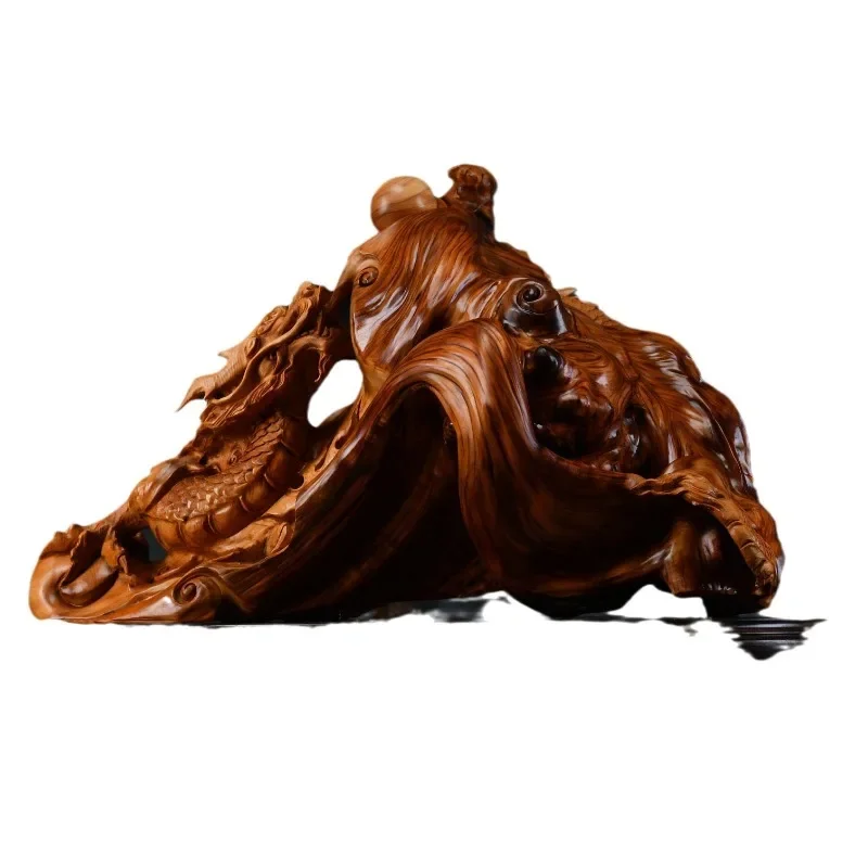 Small ornaments, handmade natural shaped root carving, tabletop crafts