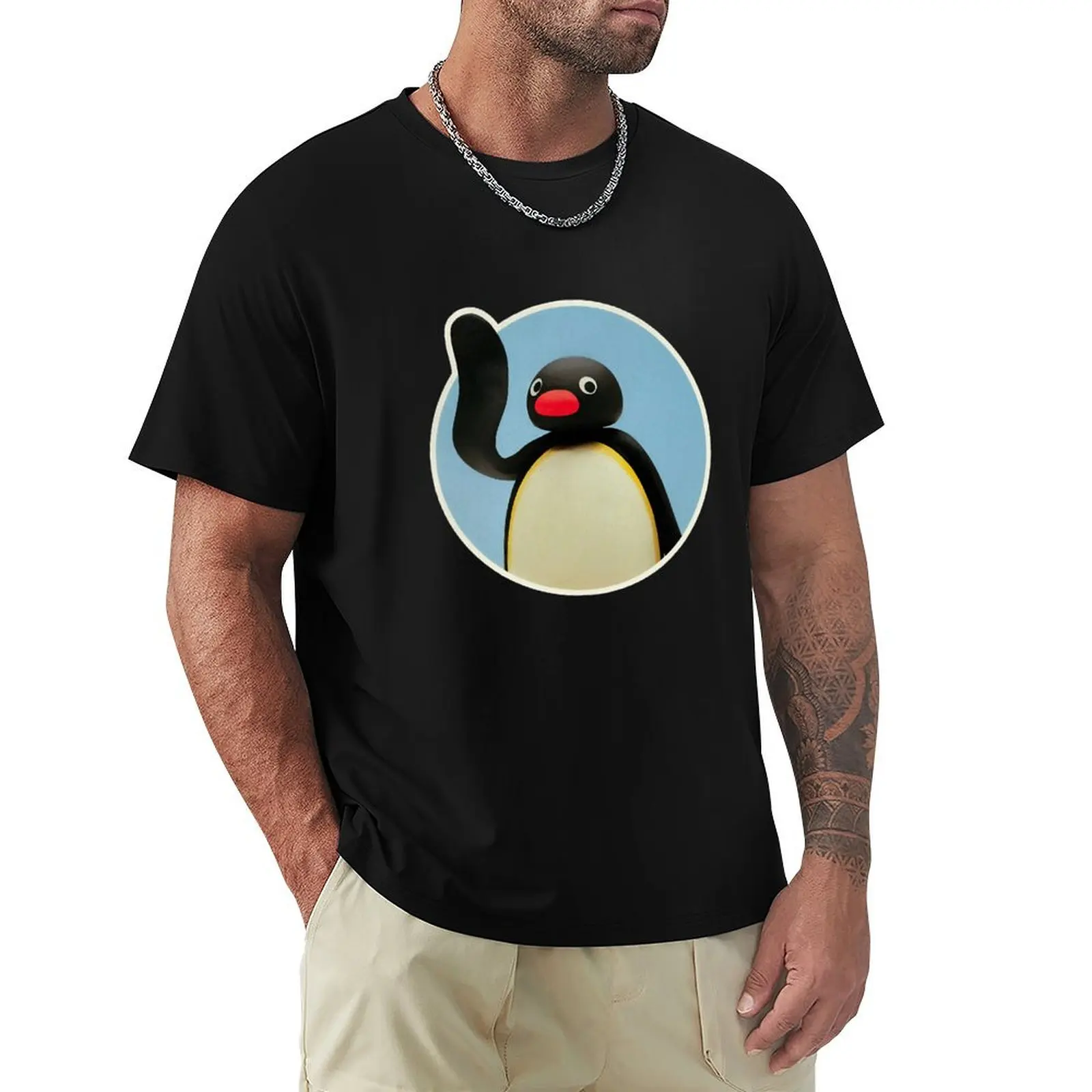 

Pingu (1) T-Shirt blue archive customs design your own blacks plus sizes black t shirts for men