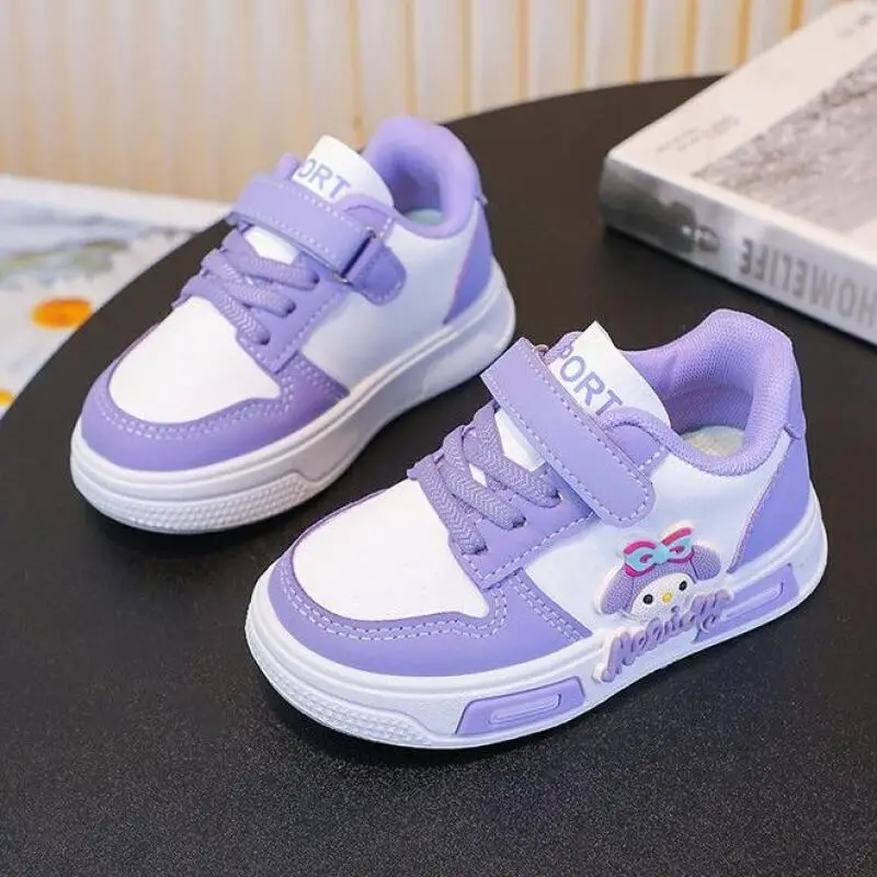 سانريو ميلودي بنات الكرتون أحذية رياضية ربيع الخريف أنيمي المضادة للانزلاق أحذية رياضية للأطفال حذاء كاجوال طفل حذاء طفل صغير #5