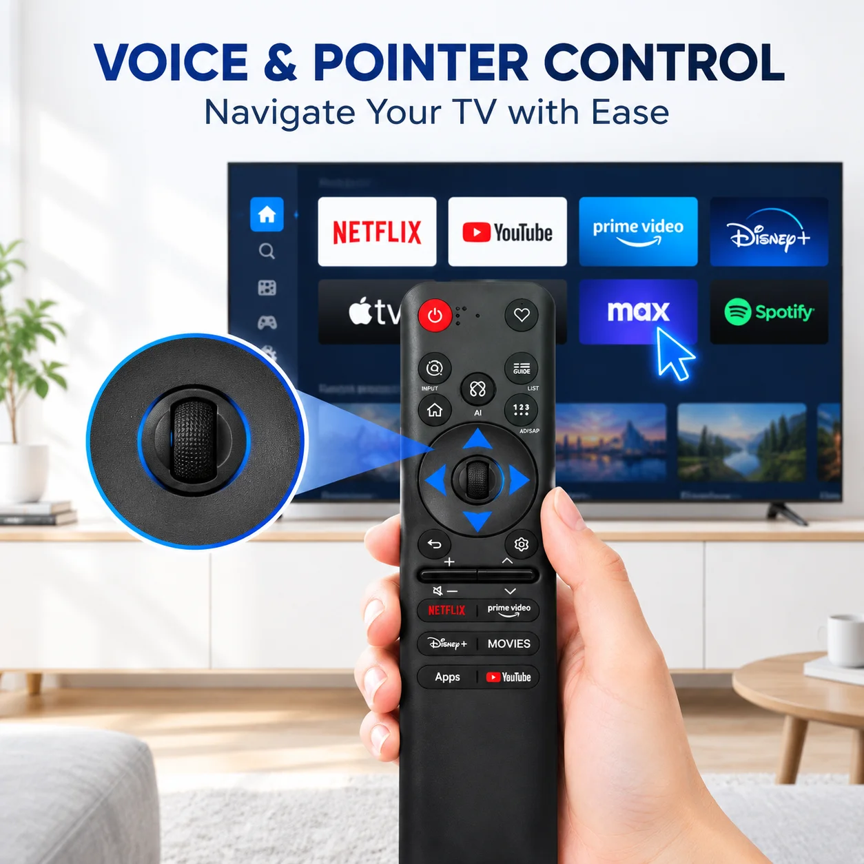 MR26GA AKB30086806-YTB 2026 Magic Voice Remote for OLED W6/G6/C6 QNED 92B/84B/7SB/75B/74B Series with Pointer Function