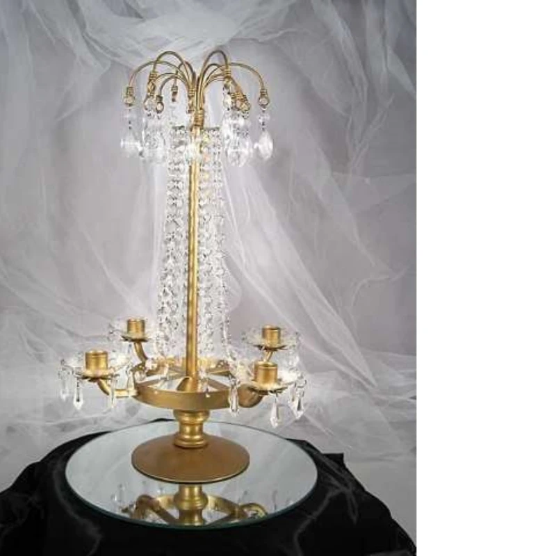 

Large crystal candlestick, crystal for wedding decoration