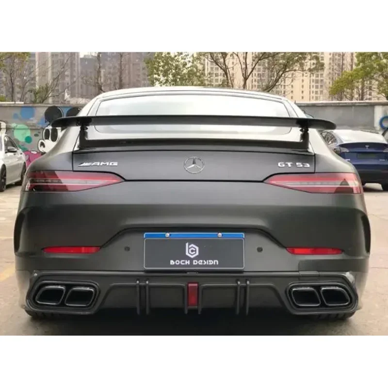 Настоящее углеродное волокно, задний спойлер на багажник для Mercedes-Benz AMG GT43 GT50 GT53 GT63S 2019 2020 2021 2022 Настоящее углеродное волокно, задний спойлер на багажник для Mercedes-Benz AMG GT43 GT50 GT53 GT63S 2019 2020 2021 2022