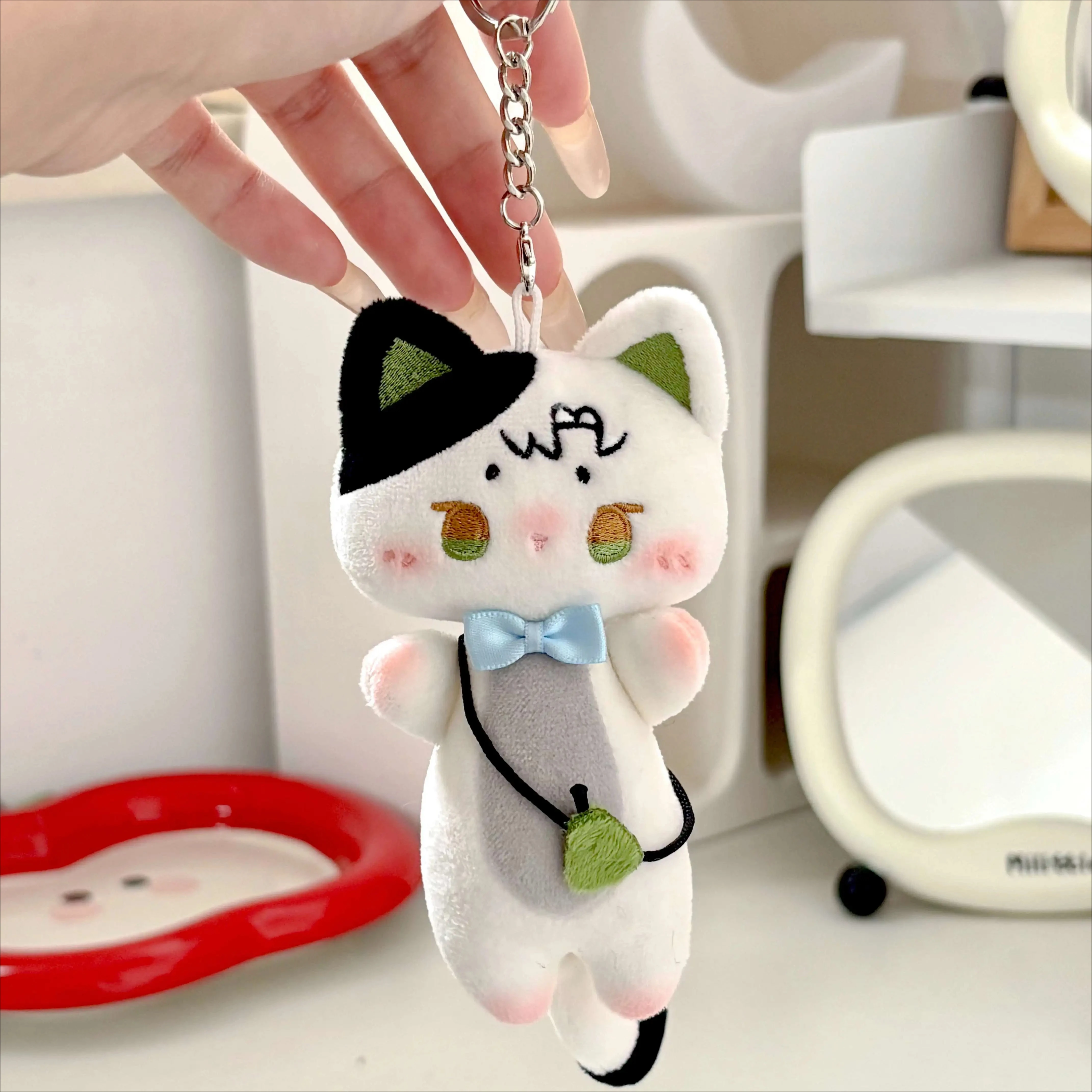 

Love and Deepspace Zayne Anime Cosplay Cartoon Maumet Puppet Bag Pendant Keychain Backpack Decorate Gift