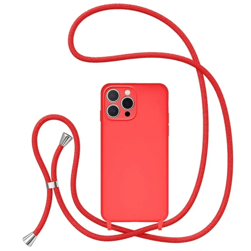 

Ремешок через плечо, чехол для телефона для iPhone 16 Pro Max 15 14 Pro, регулируемый ремешок для ожерелья, мягкий ремень, шейный шнур, чехол для ремешка 13 Pro 12