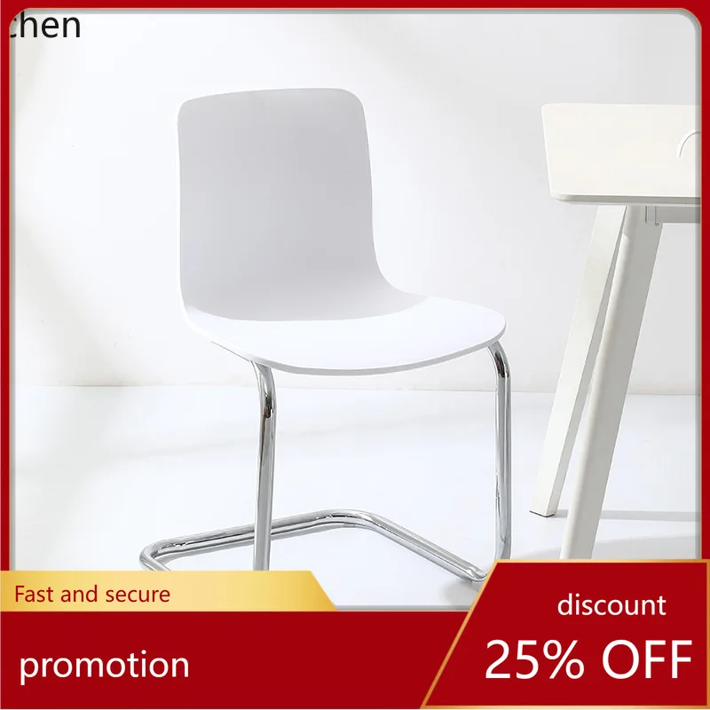 

CZ Household Thickened Plastic Dining Chair, Modern Simple Dining Room Stool with Backrest