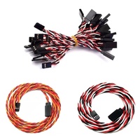 10Pcs 30/60 Core Anti-interference Servo Extension Cable 10/15/20/30/50/100cm For JR Futaba RC Helicopter Car Parts