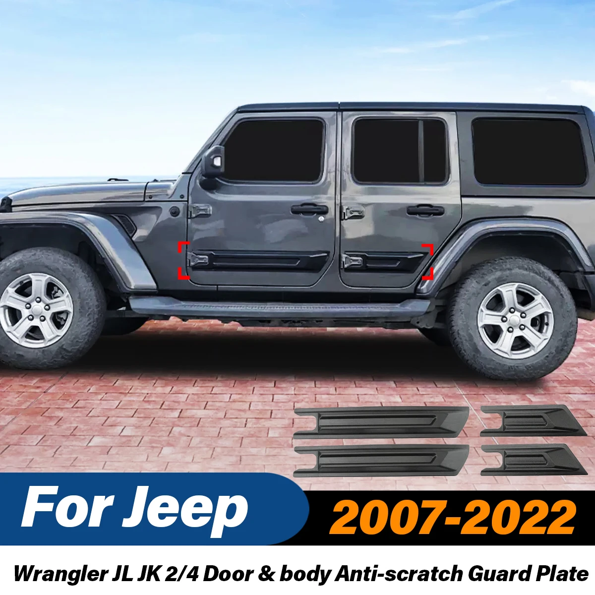 For Jeep Wrangler JK 2007 2008 2009 2010 2011 2012 2013 2014 2015 2016 2017 2018 2019 2020 2021 2022External Styling Protection