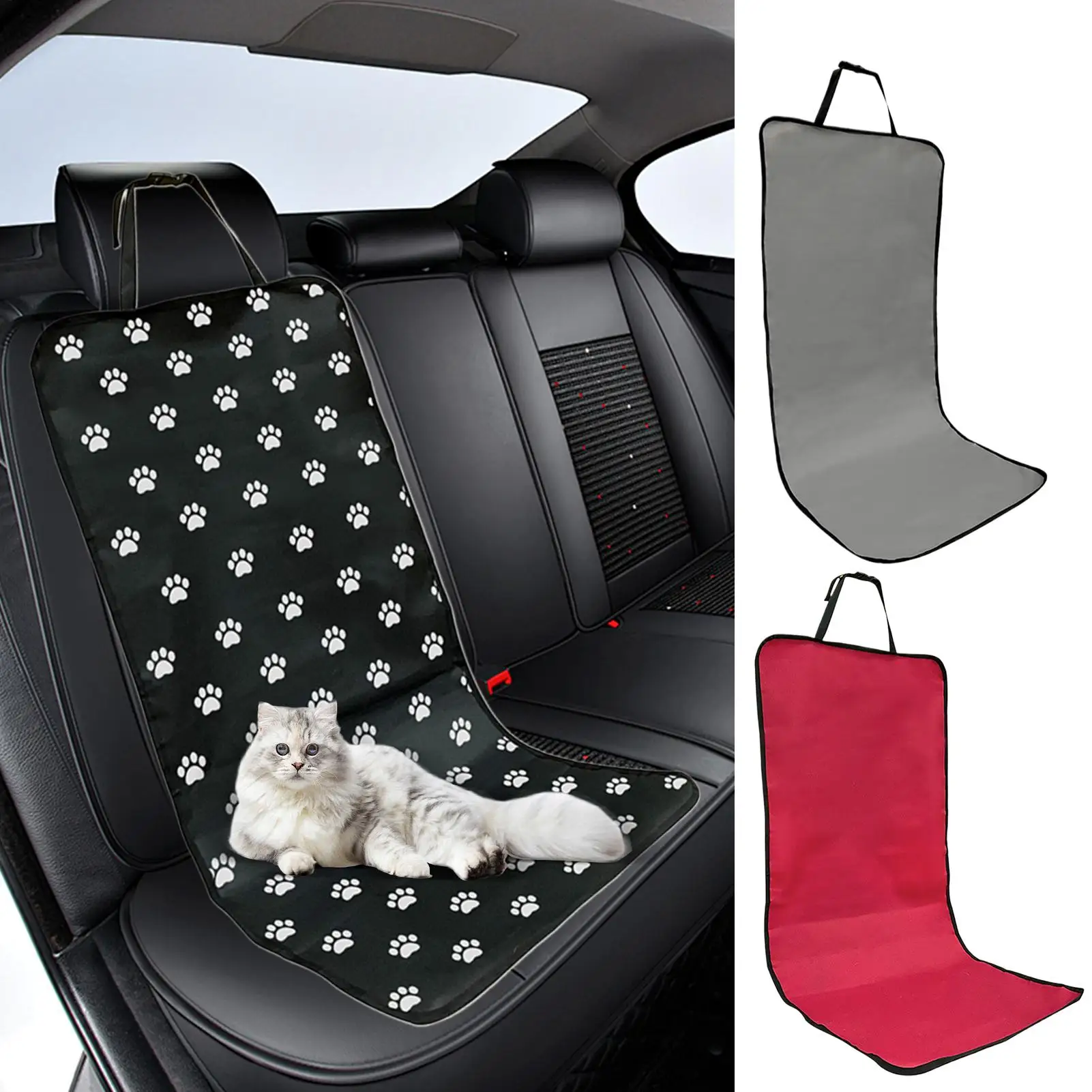 犬用シートカバー 防水 車 ペット フロントシートカバー 滑り止めパッド 簡単清掃 動物用チェアクッション セダン トラック 旅行用