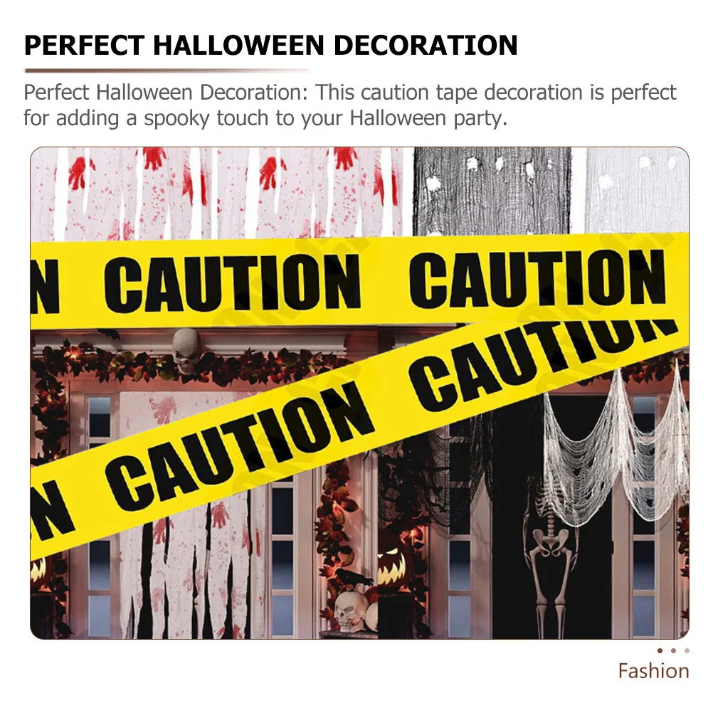 

Caution Tape Warning Tape Decor Decoration for Halloween Party Supplies Safety Reminder Cordon Furniture Parts
