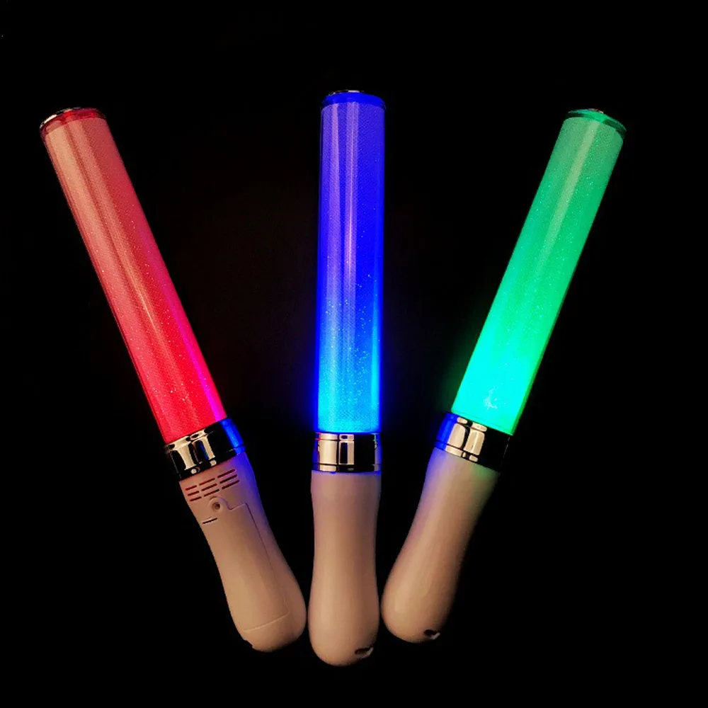3W 15 Colors LED Light Sticks Reusable Flashing Cheering Sticks Concert Lightstick Glow in Dark Birthday Wedding Party Supplies - Detail 1