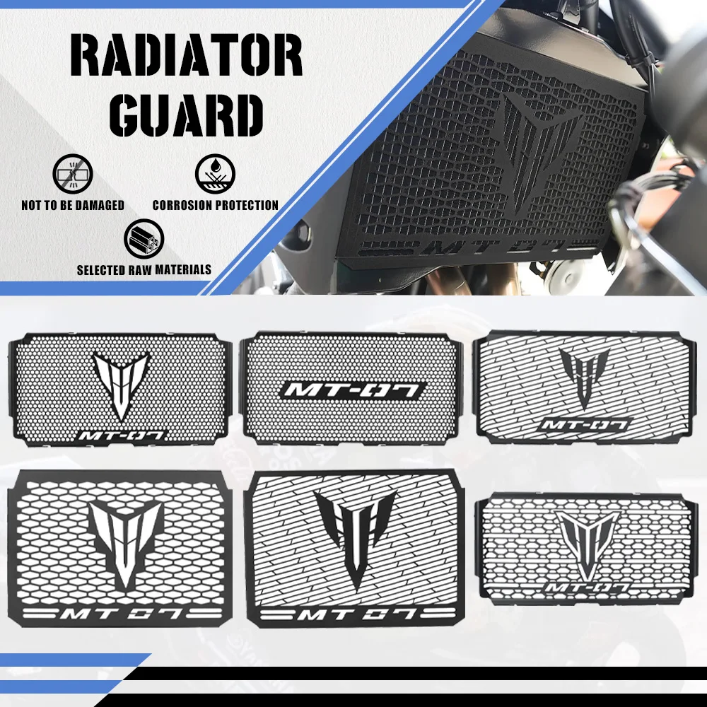 

MT07 2025 2026 2027 For YAMAHA MT07 MT-07 MT FZ 07 2017-2022 2023 Motorcycle Accessories Radiator Grille Cover Guard Protection