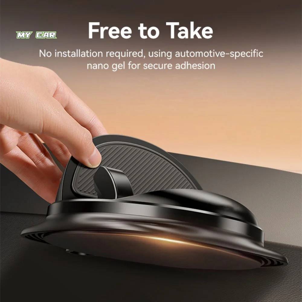 

360° Rotation Car Phone Holder One-Handed Operation Sticking Silicone Phone Mount Car Use Car Accessories Dashboard Phone Mount