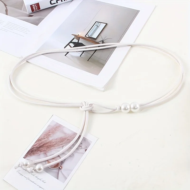 1 قطعة حزام تنحيف المرأة قابل للتعديل مع لهجات الخرزة البني مشد للخصر لفساتين القمصان والسترات محسن نمط اليوم إلى الليل