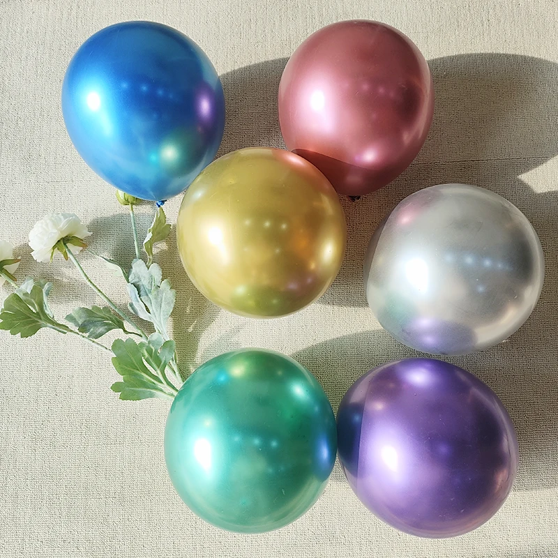 

5-18inch Party Decoration Metallic Balloon Gold Silver Metallic Chrome Ballon Decoration Happy Birthday Wedding Globe