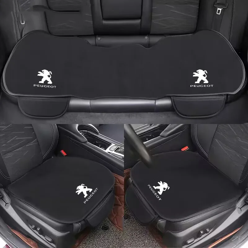 Fashion Car Front Back Seat Cushion Protector Pad For Peugeot 207 206 208 308 307 208 407 508 2008 Polyester Auto Non-Slip Cover