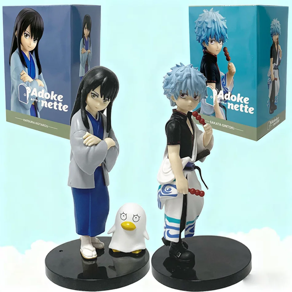 ฟิกเกอร์อนิเมะกินทามะ ซากาตะ กินโทกิ คัตสึระ โคตารุ ขนาด 14 ซม. ของสะสม ของตกแต่ง ของเล่น ของขวัญ