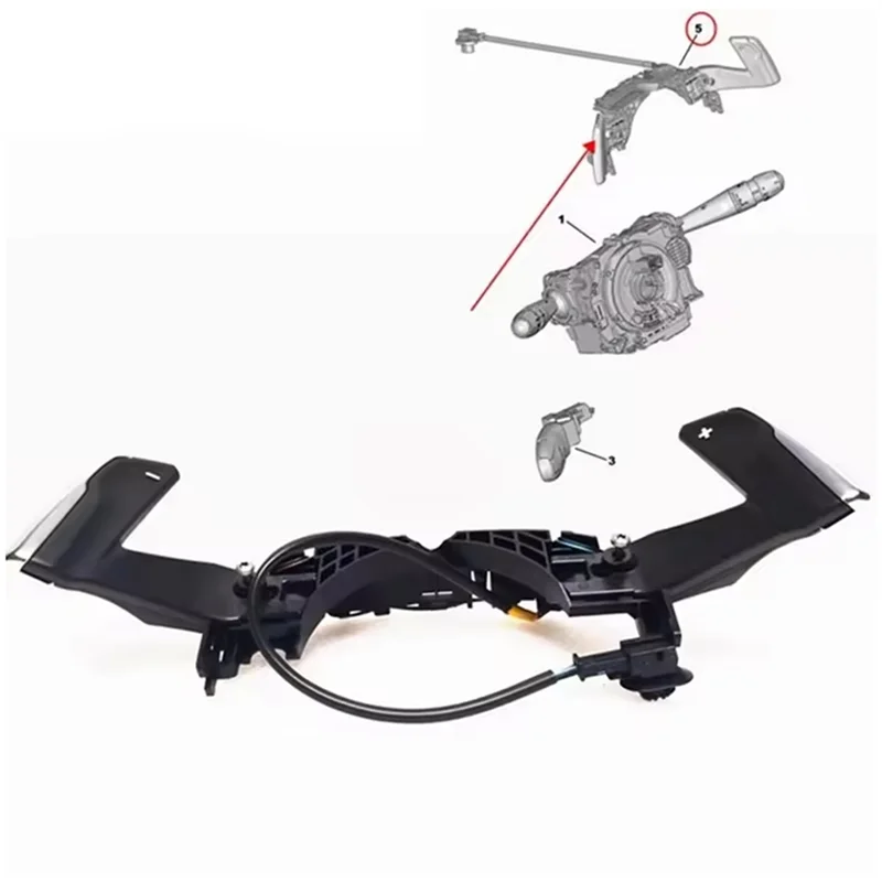 

Lasting Glossy Black Car Steering Wheel Paddle Shifter For 508 3008 408 4008, Citroen C4 DS5 DS6
