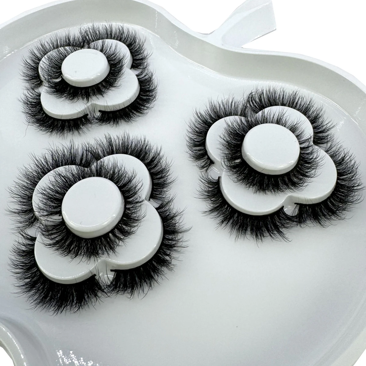 HBZGTLAD 2024 New 9 Pairs 3D Mink Lashes Bulk Russian Volume Fluffy Natural False Eyelashes Thick Dramatic Mink Eyelashes