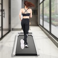 Electric Treadmill 1 - 6 Km/H Folding Walking Pad with Remote Control and LED Indicator 2 x Free Mode for Adults ChildrenSeniors