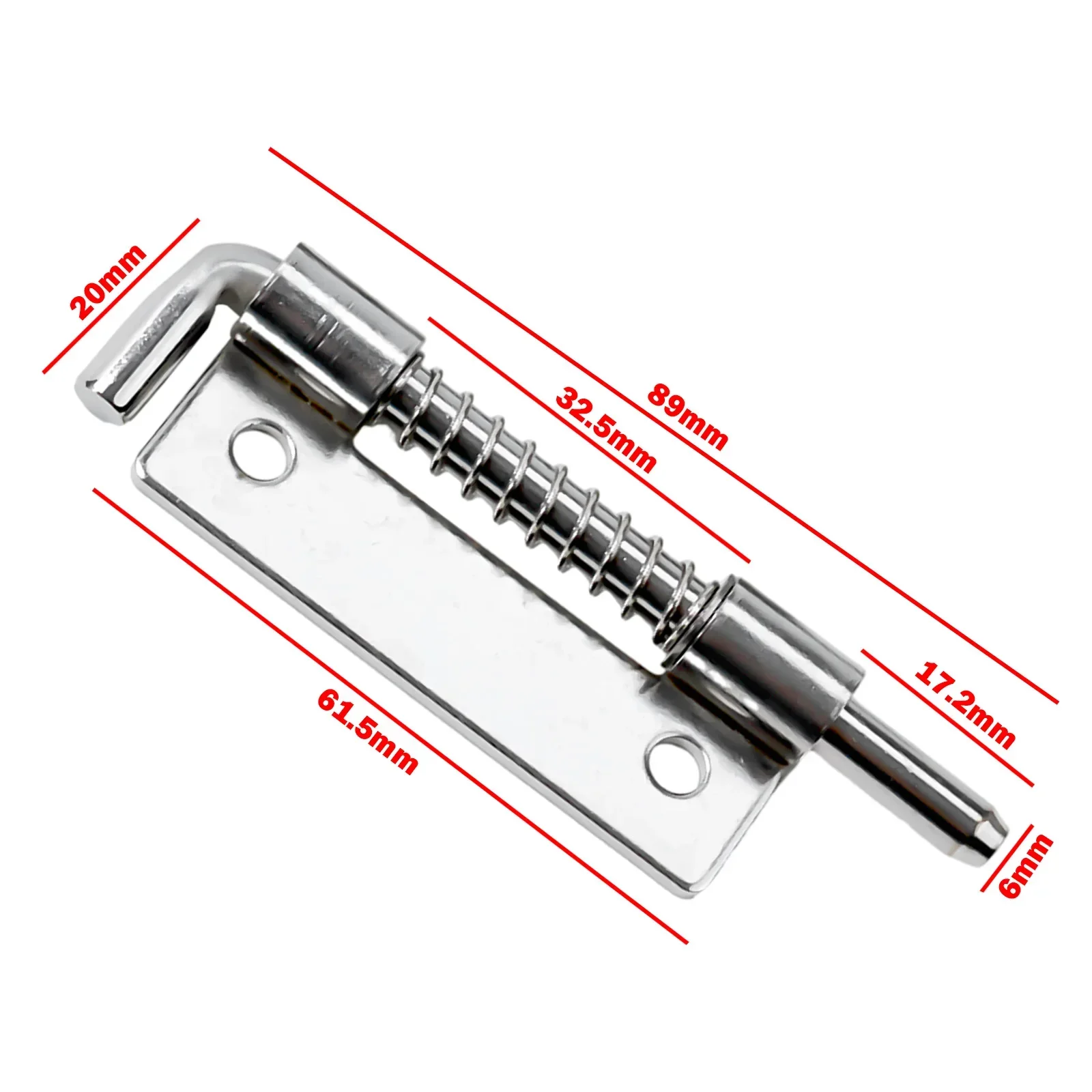 2pcs Stainless Steel Spring Loaded Bolt Latches For Secure Closing And Locking Of Doors Cabinets And Storage Boxes