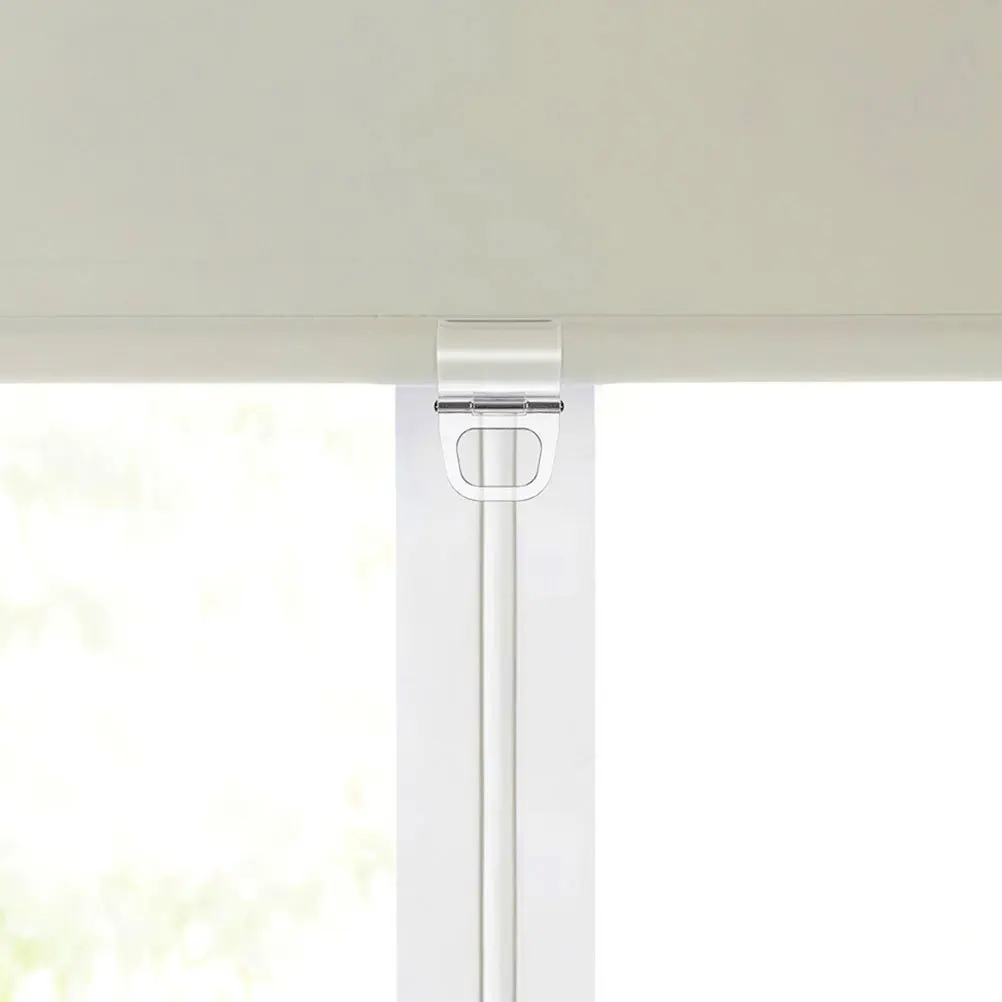 

10Pcs Clear Plastic Roller Shade Clips Universal Curtain Accessories Strong Support Easy Install Blind Clips Plastic Window
