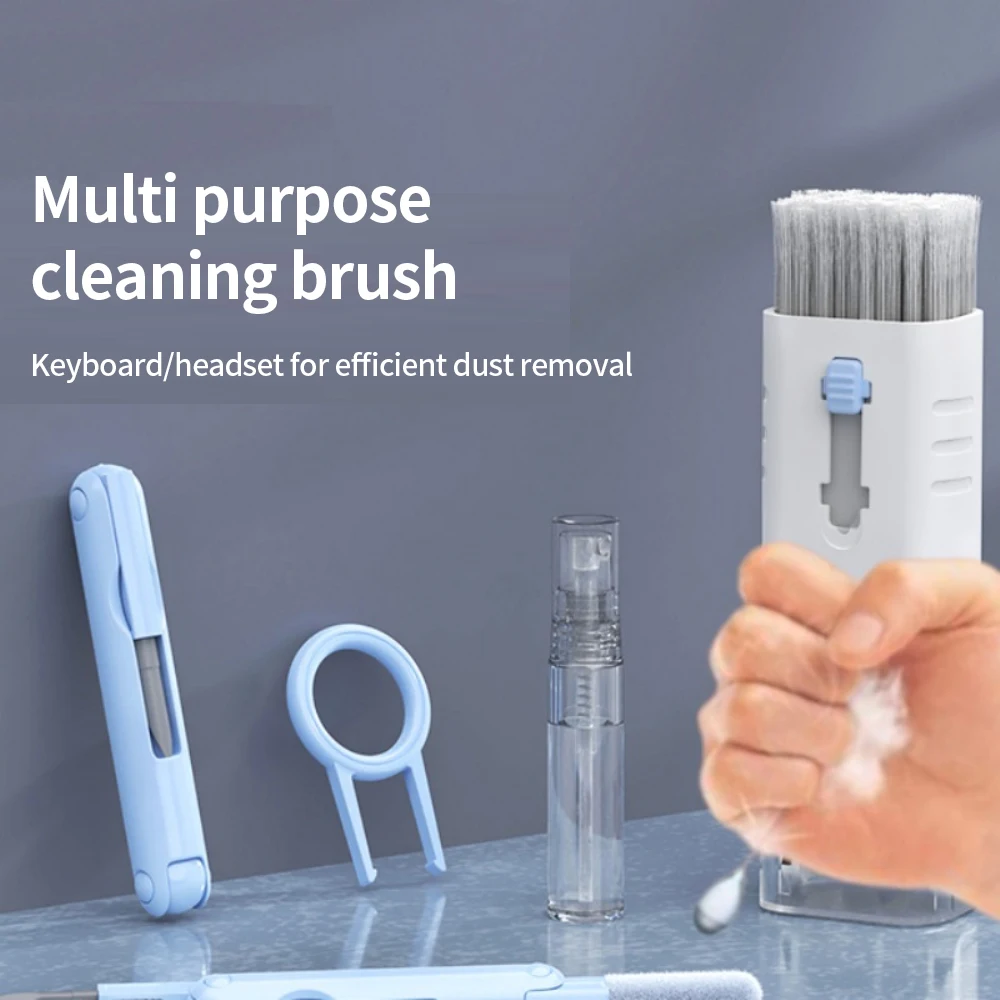 in 1 Cleaning Kit Computer Keyboard Cleaner Brush Earphones Cleaning Pen For Cleaning Tools Keycap Puller Set