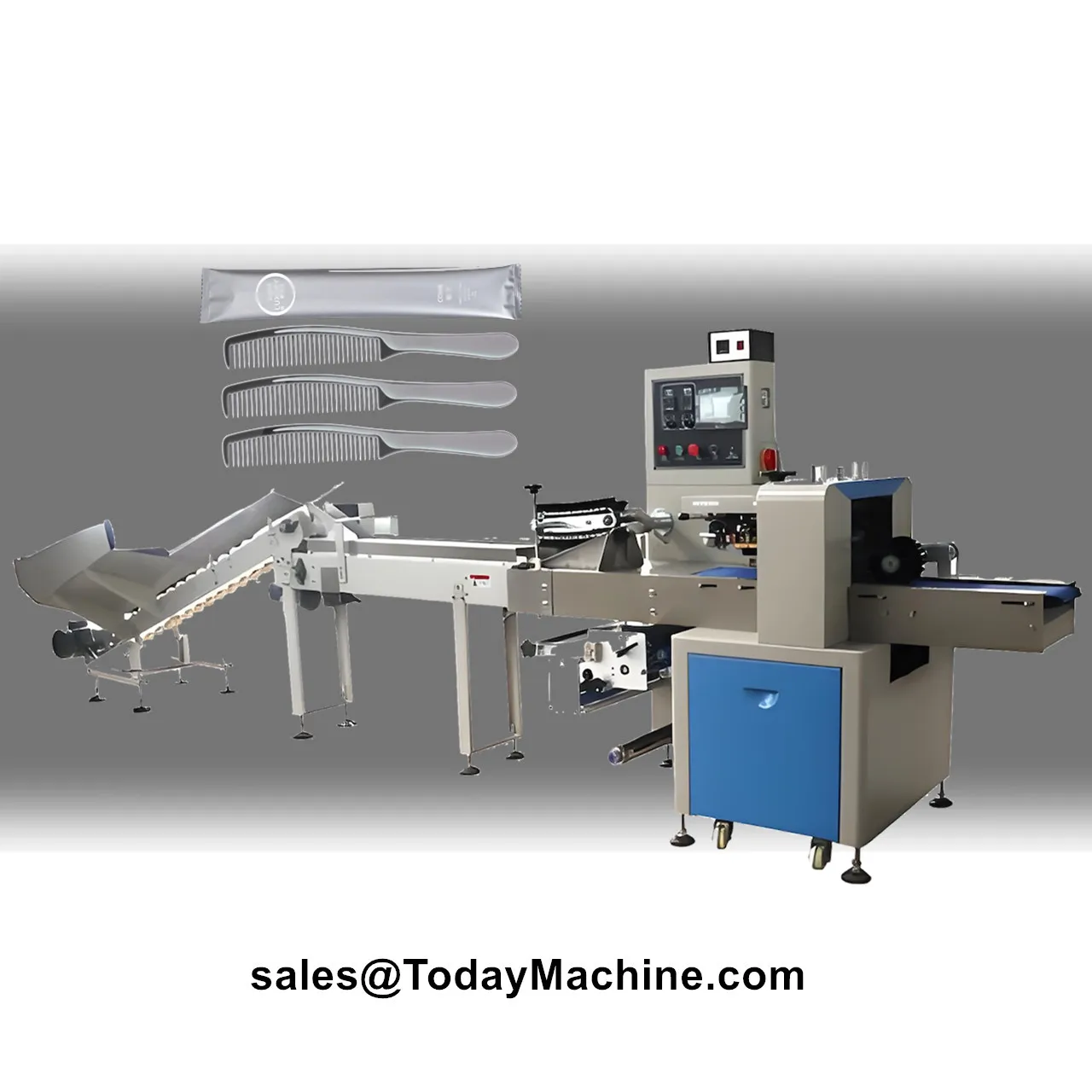 Máquina Automática para Empacar y Envolver Barras de Chocolate y Dulces