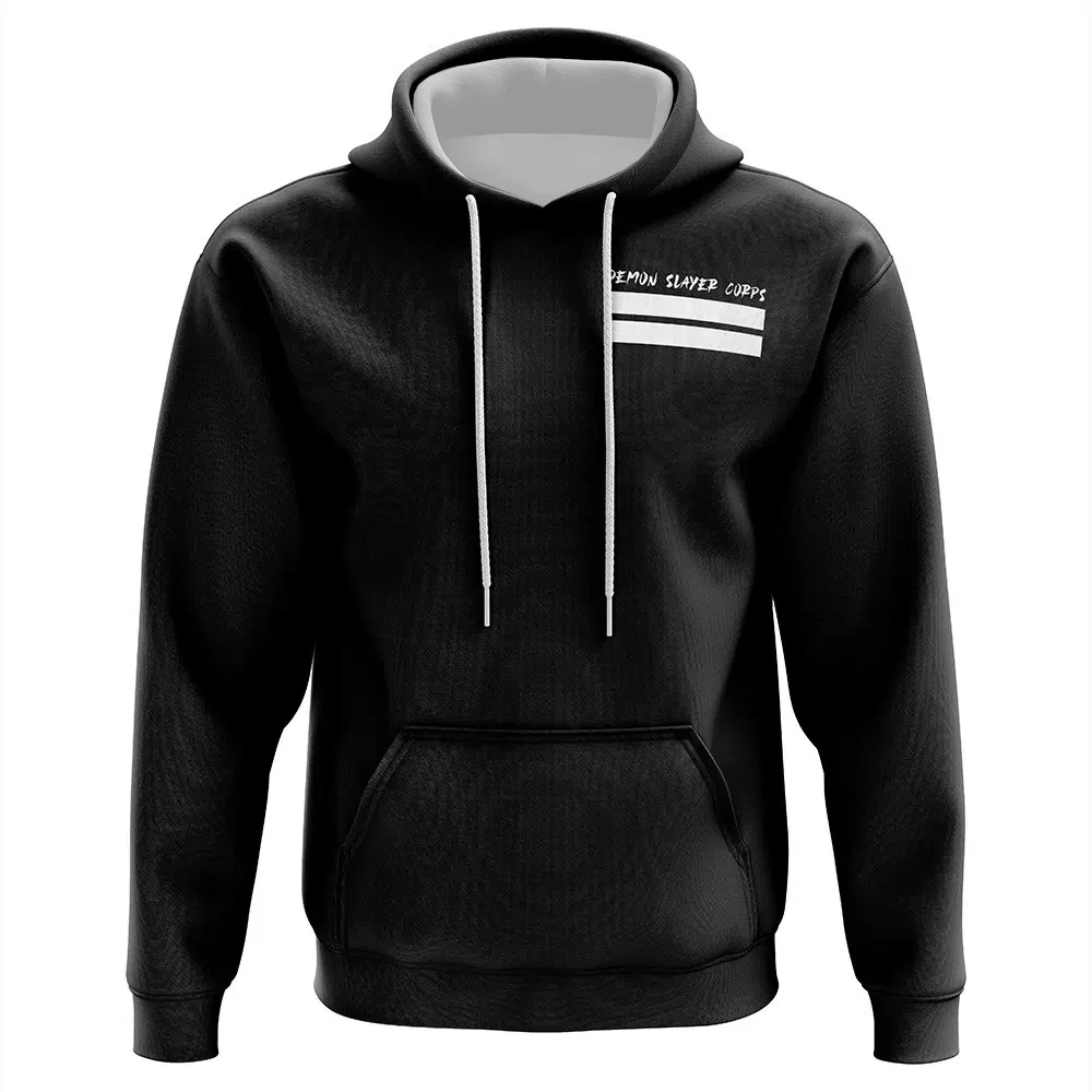 반다이 하시라 유니폼 코스프레 의상 귀멸의 칼날 애니메이션 성인 어린이 풀오버 후드티 부드럽고 편안한 릴랙스 핏 큰 사이즈 가을 겨울