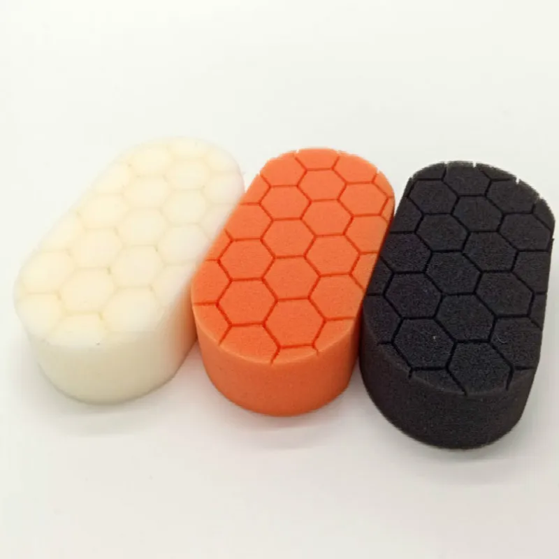 1 Pcs Car beauty special hand waxing hexagonal turtle pattern sponge pad cotton wheel detail polishing sponge Removes Scratches